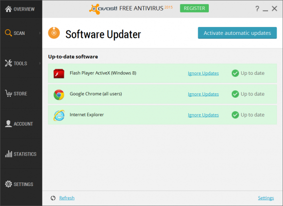 Avast 2015 software updater
