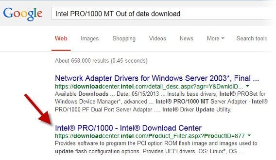 Google results
