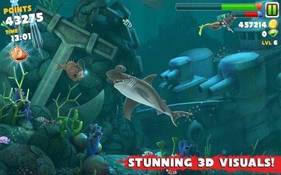 hungry shark evolution