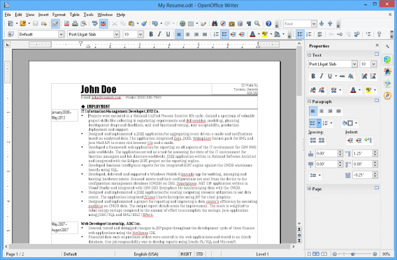 OpenOffice Wrtier OpenOffice Wrtier