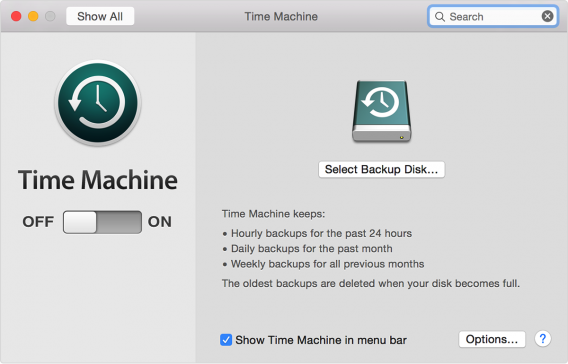 Time Machine main Time Machine main