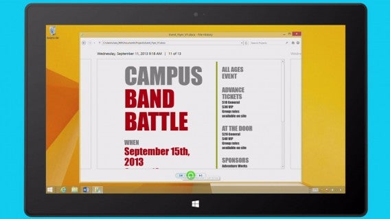 Windows 8 File History Windows 8 File History