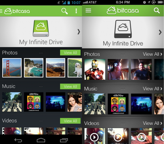 bitcasa android ios