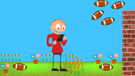 footballs wall post