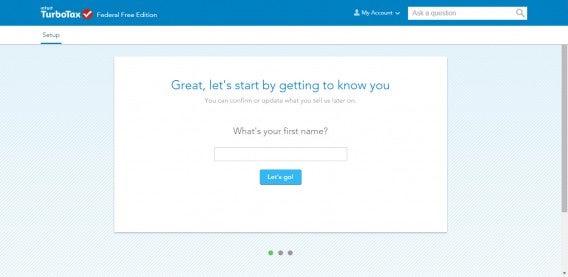 TurboTax getting started
