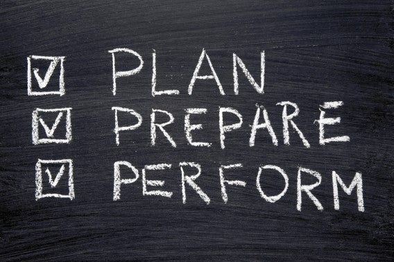 Be prepared