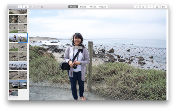 Photos for Mac Faces