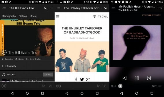 Tidal for Android combined