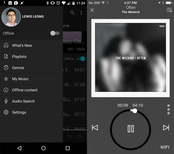 Tidal mobile apps