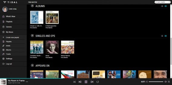Tidal music library