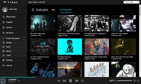 Tidal recommended playlists