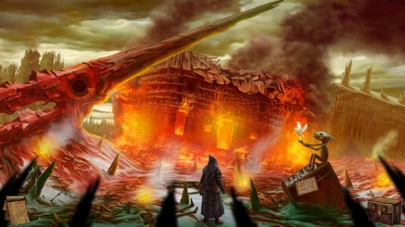 The flames