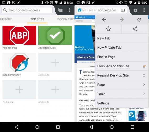 Adblock Browser combined
