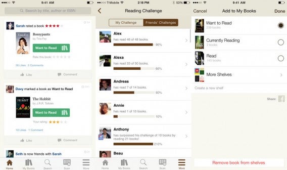 Goodreads app