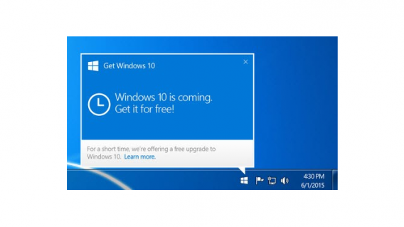 Windows 10 notification