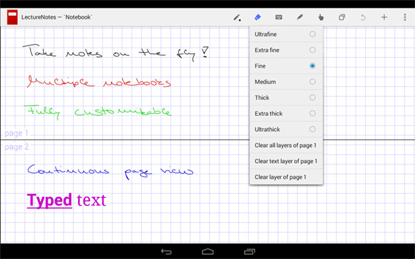 LectureNotes Screenshot