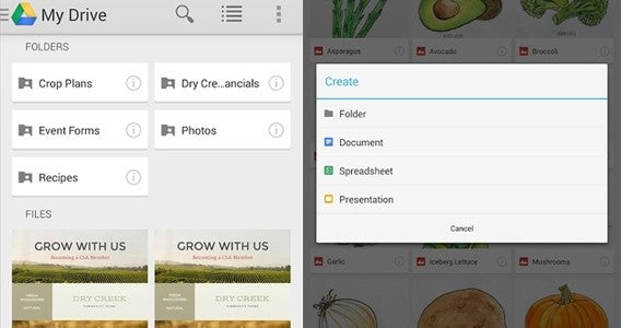 Google Drive and Doc and Photos