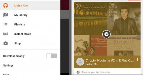 googleplaymusic Watch music with your goggles