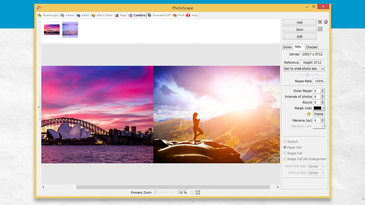 Photoscape - Combine Images