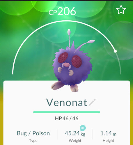 venonatpokemongo