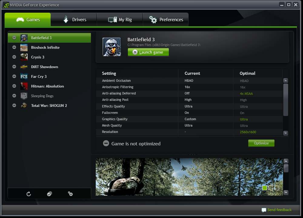 geforce experience