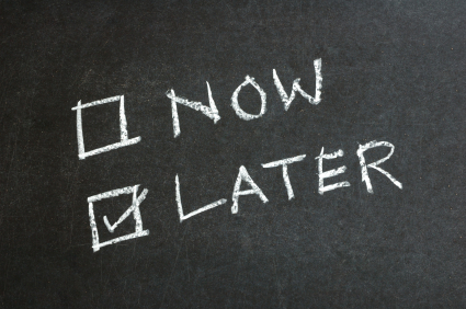 procrastinate