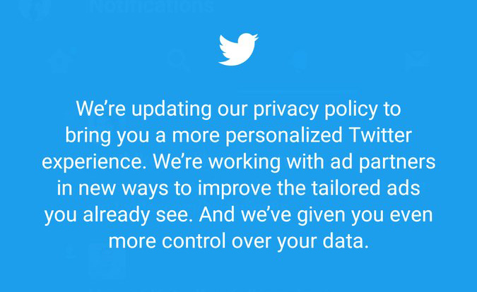 Twitter Privacy Policy Update