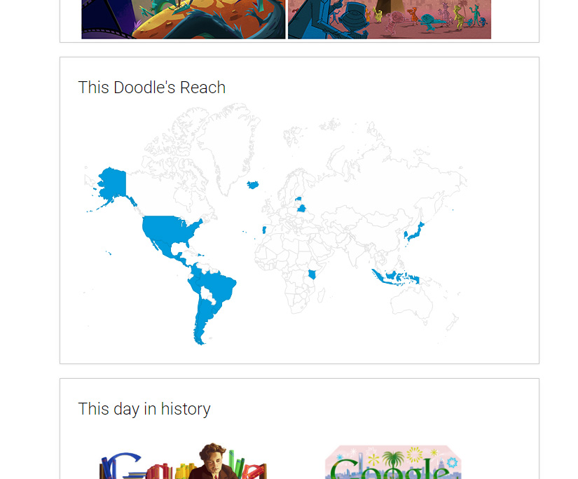 This is where to see your favorite Google Doodle again
