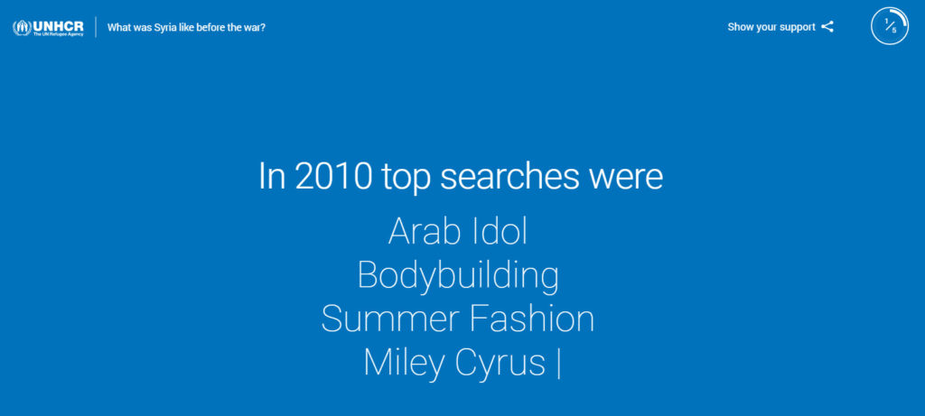 Google and the UNHCR Team up to Create Searching for Syria Project
