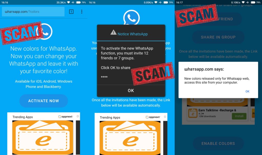 Beware this Fake WhatsApp Update Scam