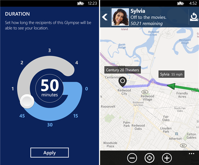 These apps will help you keep your kids safe Glympse_WP8