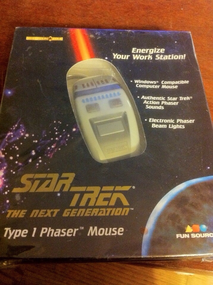 Check out these Unbelievable Tech Related Yard Sale Finds! Star Trek Phaser Mouse