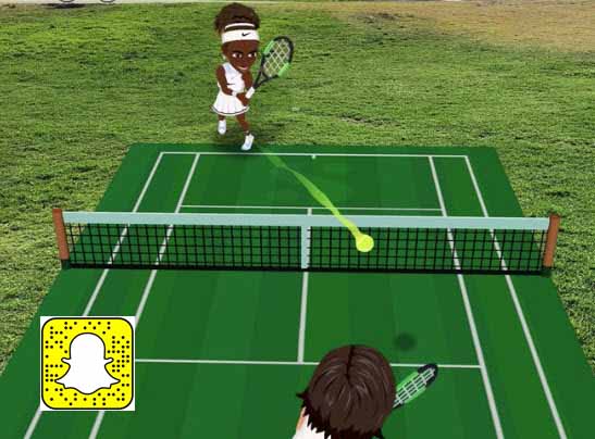 How to play tennis on Snapchat