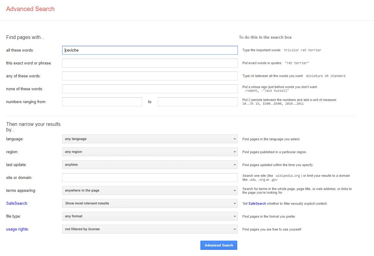 Advanced Search