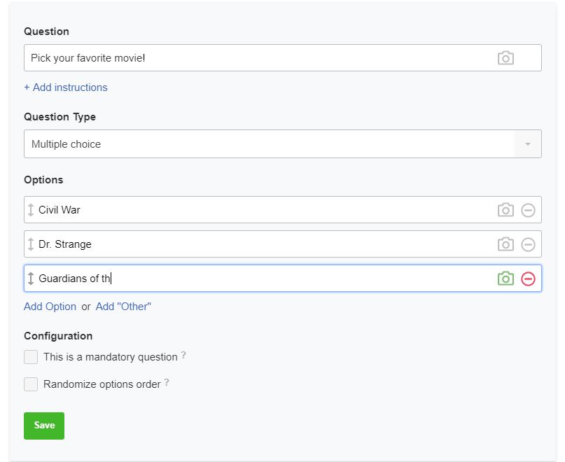 Set Up Your Poll Responses