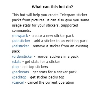 Telegram sticker bot