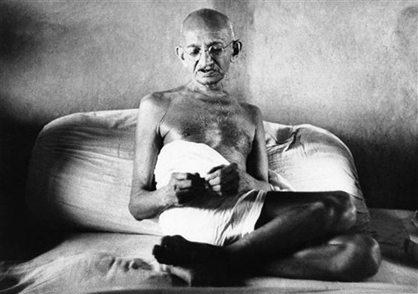 Gandhi's fasts and peaceful protests helped India gain its independence