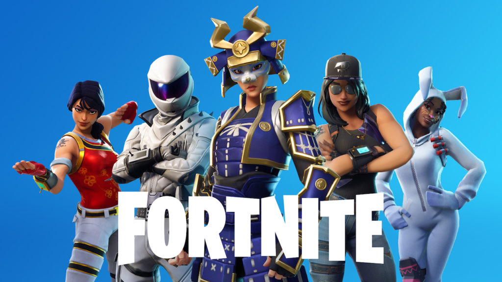 fortnite character line up blue