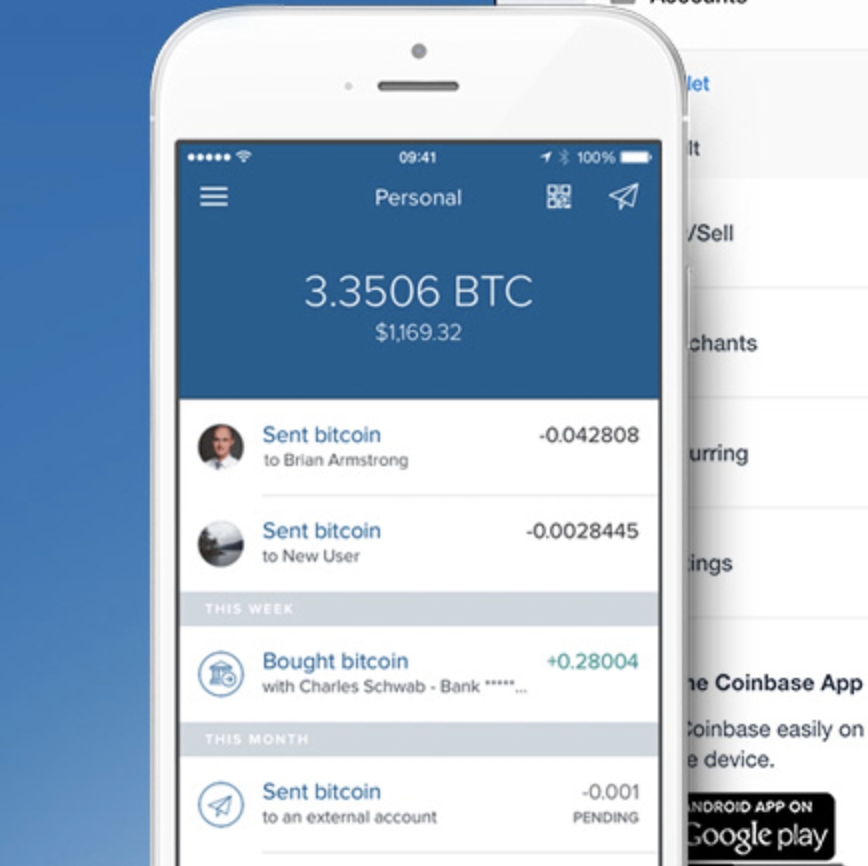 Coinbase mobile version