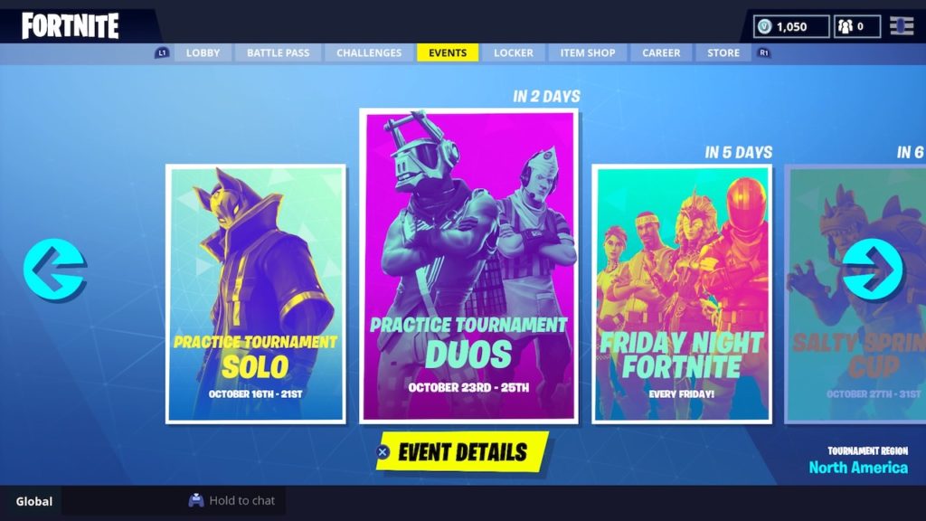 fortnite tournament events