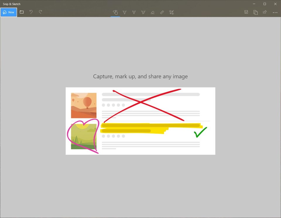 New snip tool makes getting screenshots way easier