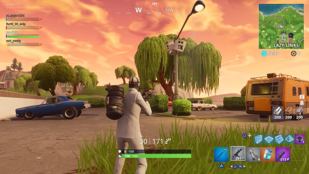 lazy links streetlight spotlight fortnite
