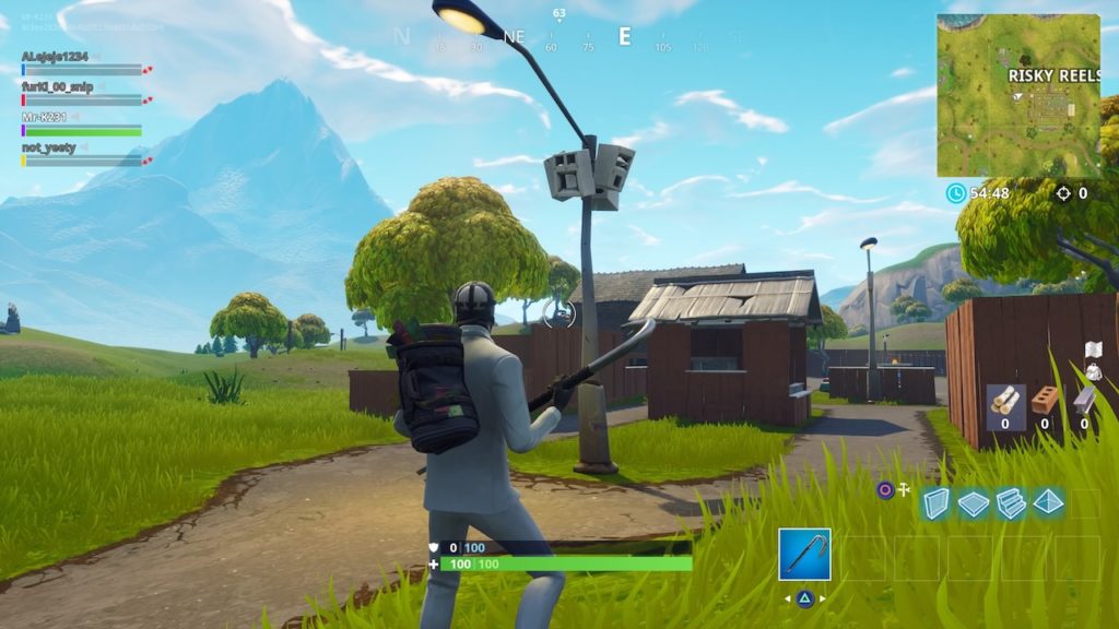 risky reels streetlight spotlight fortnite