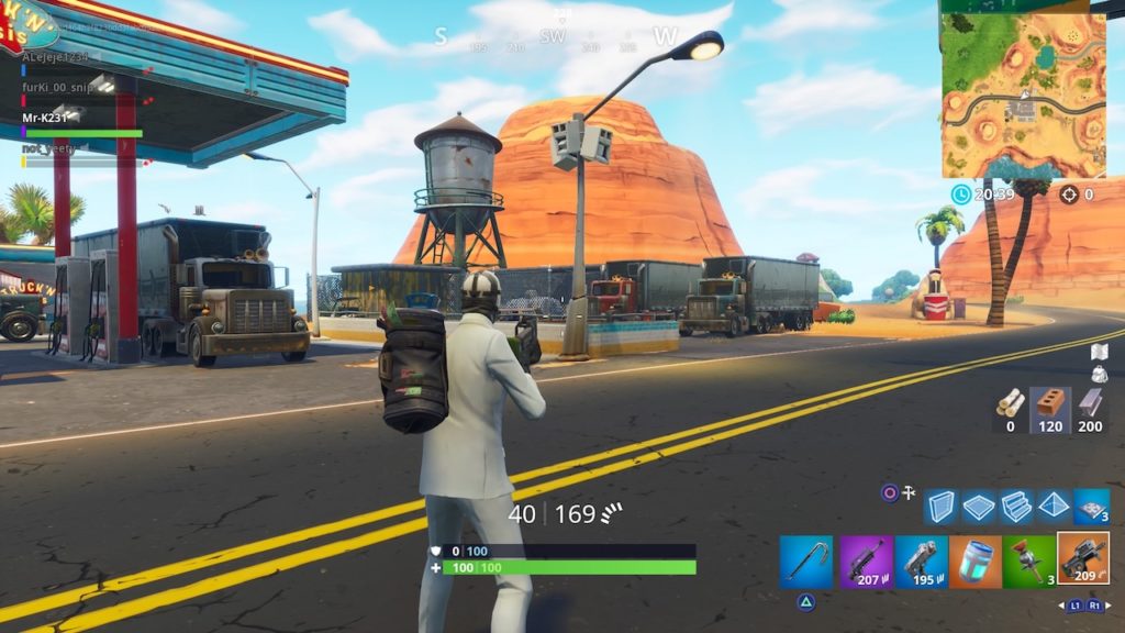 truck stop streetlight spotlight fortnite