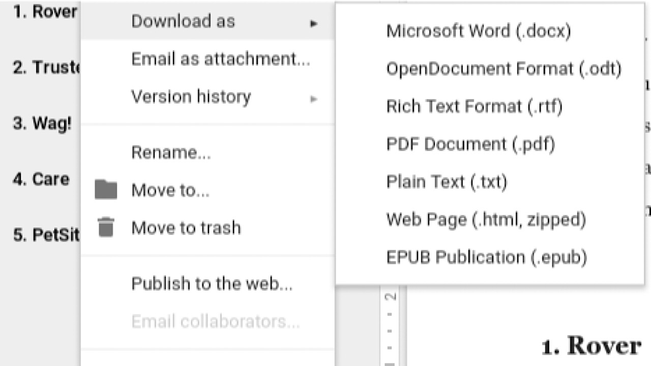 Google Drive screenshot