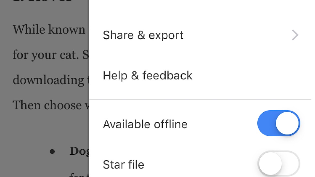 Drive mobile offline screenshot
