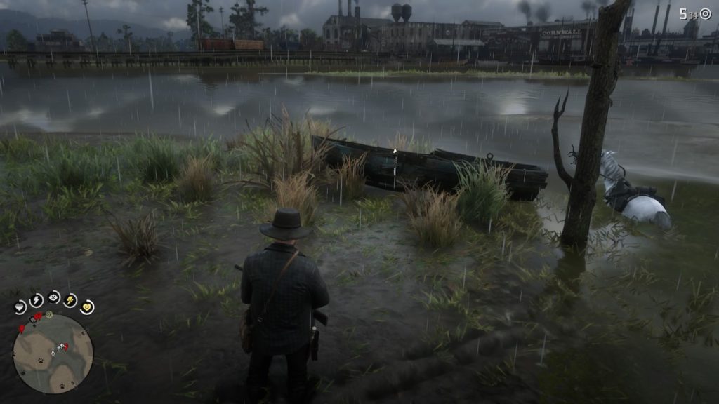 red dead redemption 2 wrecked rowboat