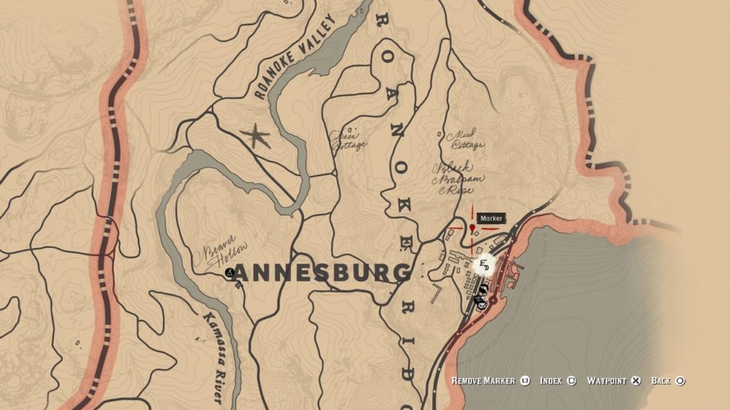 red dead redemption 2 rusted double bit hatchet map