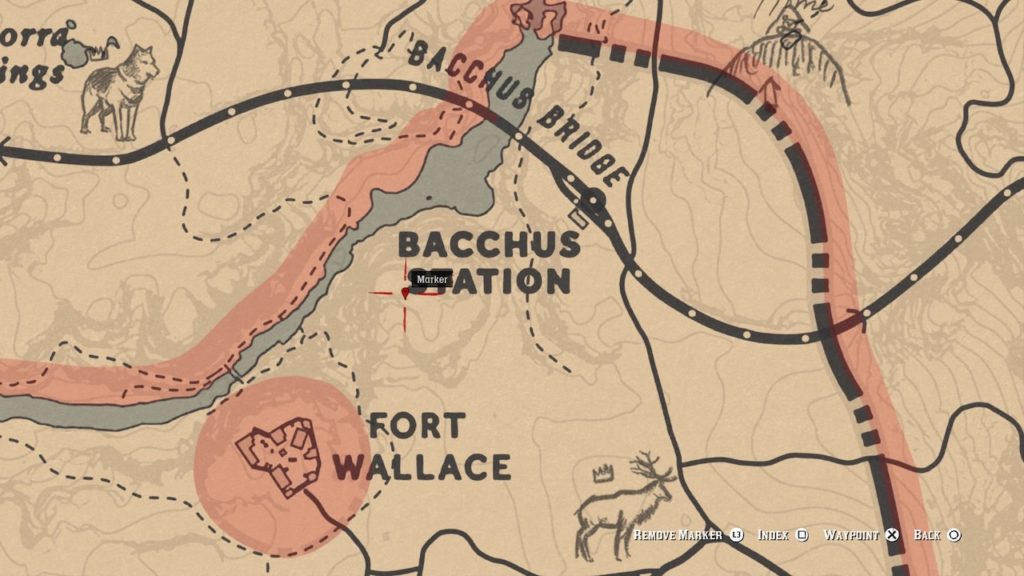 red dead 2 bacchus station bone map