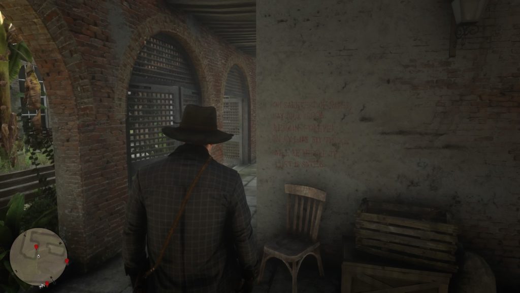 red dead 2 alleyway 2 graffiti